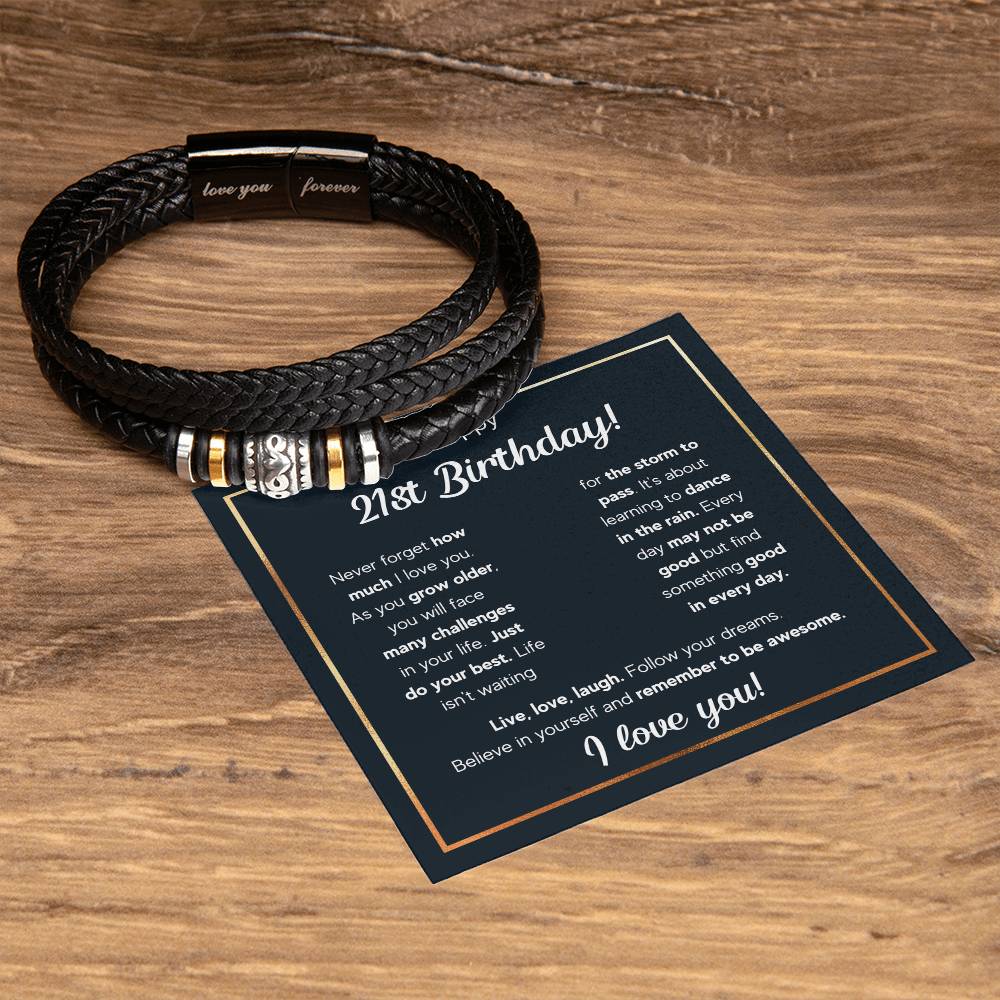 21ST BIRTHDAY RAIN BRACELET
