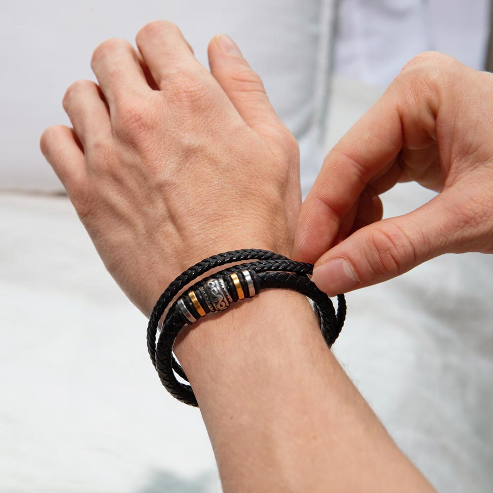 Love You Forever To My Grandson Bracelet Achieve Anything