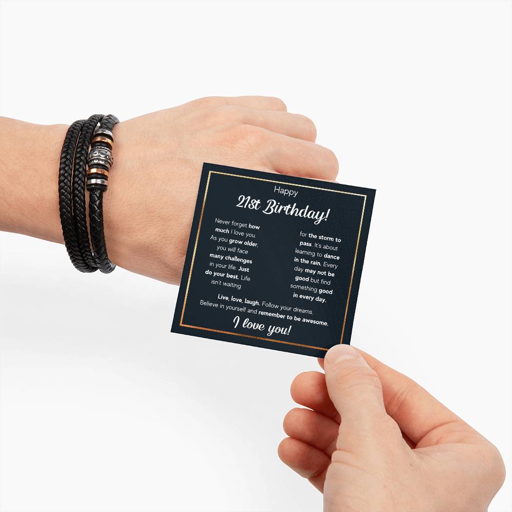 21ST BIRTHDAY RAIN BRACELET