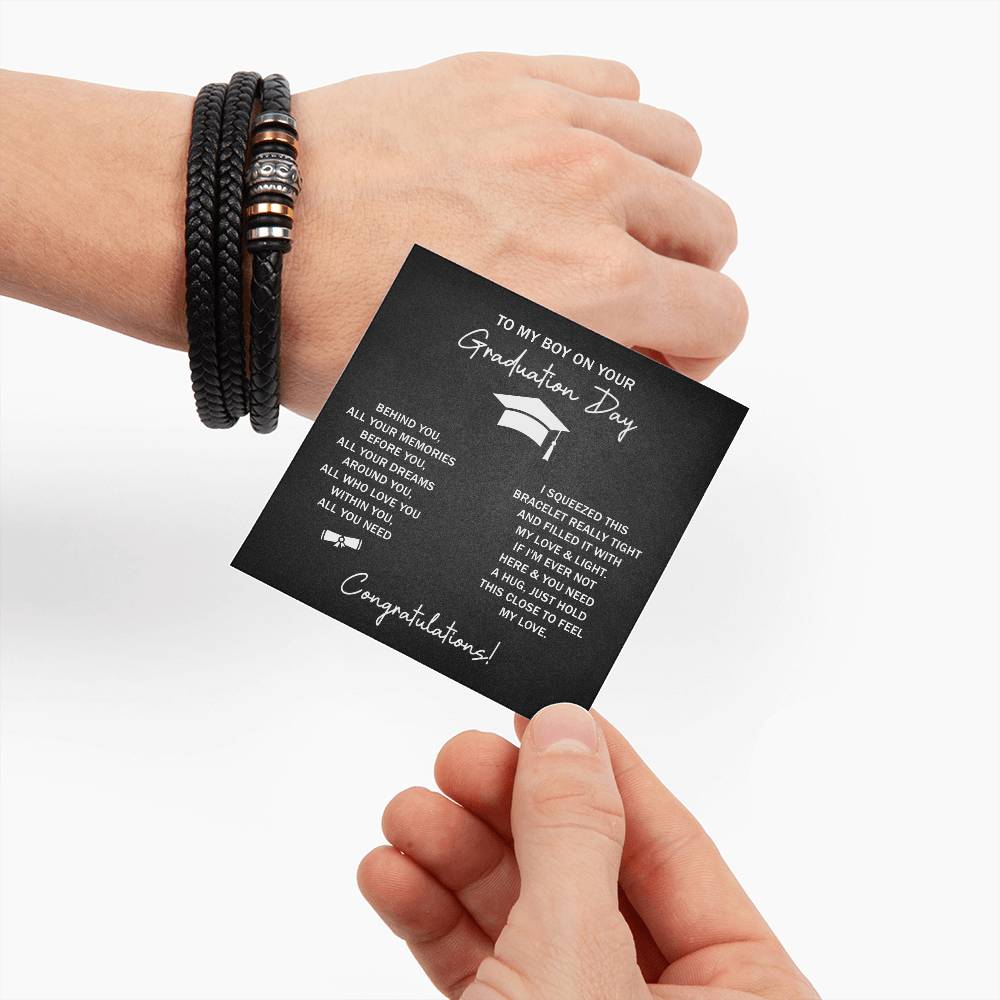 TO MY BOY GRADUATION DREAMS LOVE YOU BRACELET