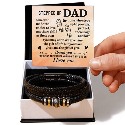 TO MY STEP DAD CHOICE TO LOVE BRACELET