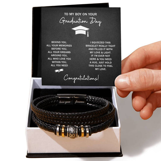 TO MY BOY GRADUATION DREAMS LOVE YOU BRACELET