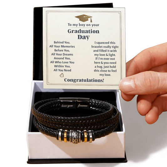 TO MY BOY GRADUATION MEMORIES LOVE YOU BRACELET