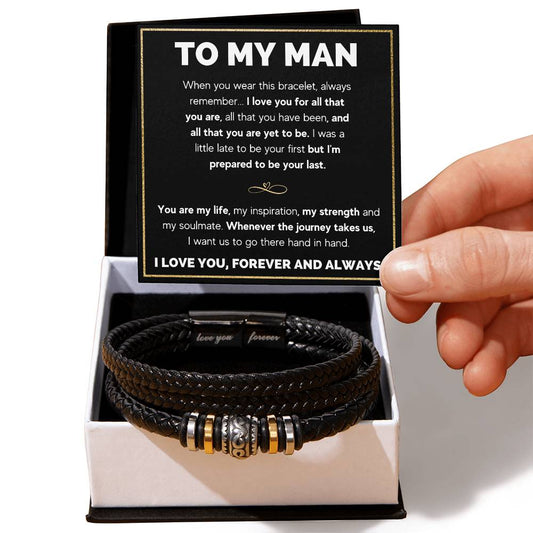 TO MY MAN I LOVE YOU BRACELET