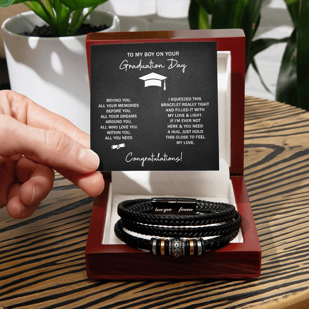 TO MY BOY GRADUATION DREAMS LOVE YOU BRACELET