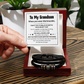 Love You Forever To My Grandson Bracelet Believe Deep