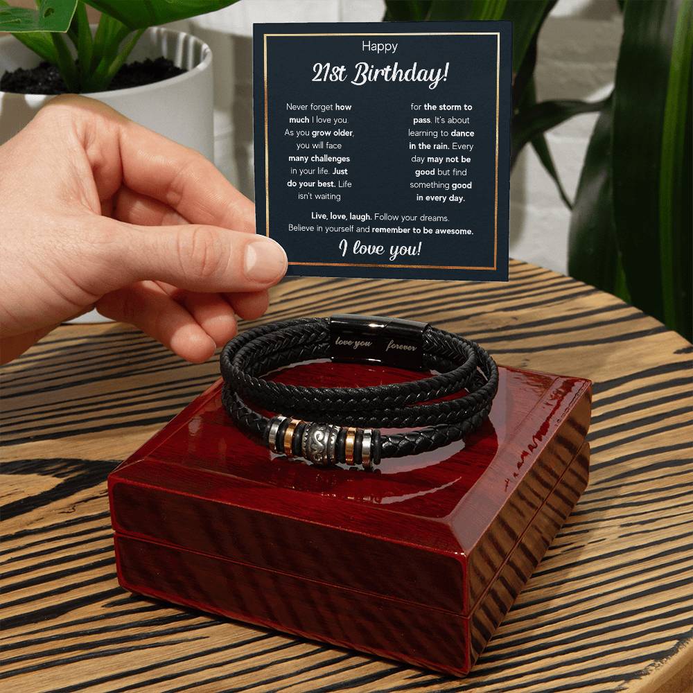 21ST BIRTHDAY RAIN BRACELET