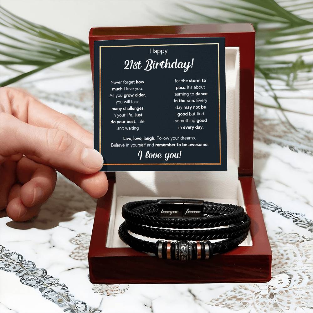 21ST BIRTHDAY RAIN BRACELET