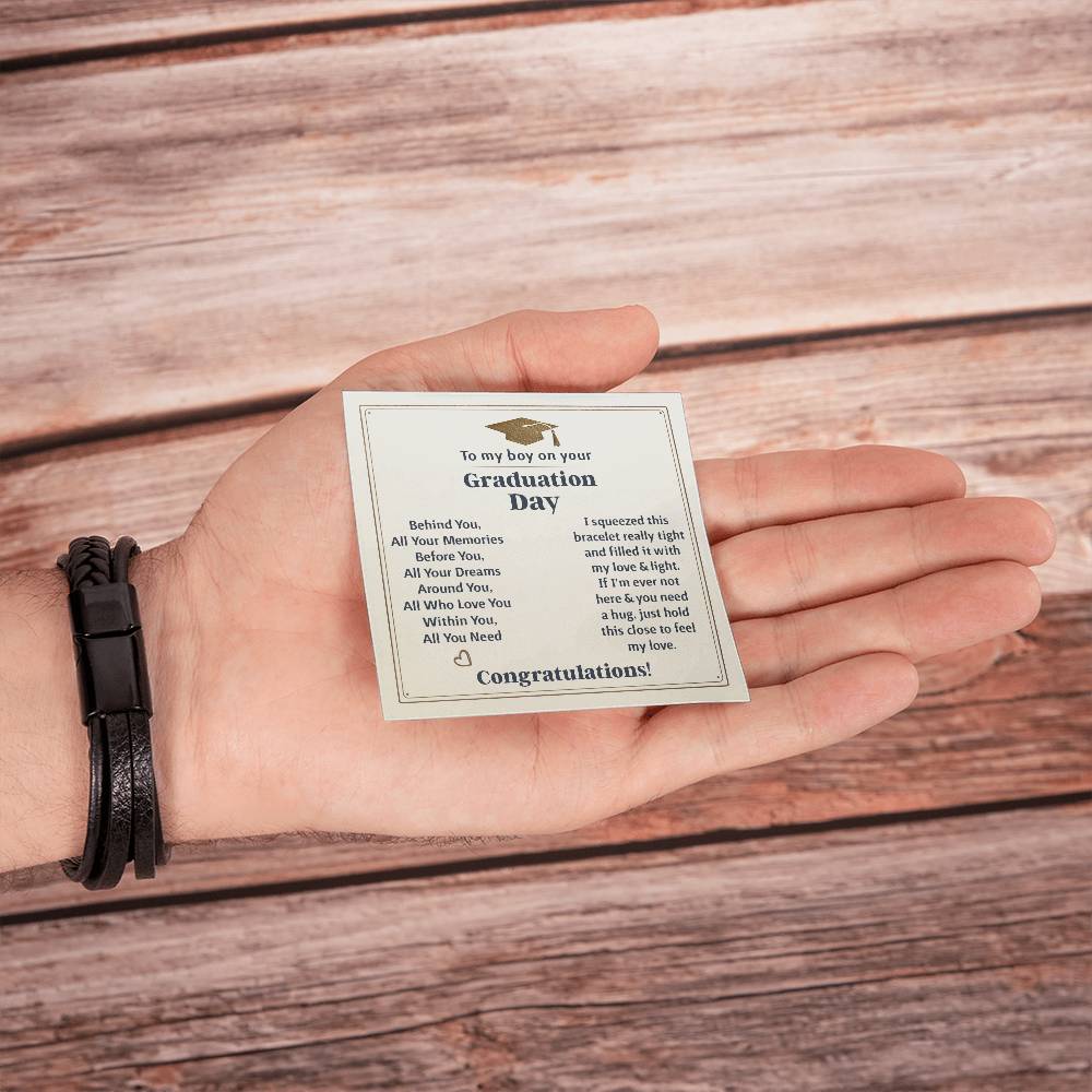 TO MY BOY GRADUATION MEMORIES CROSS BRACELET