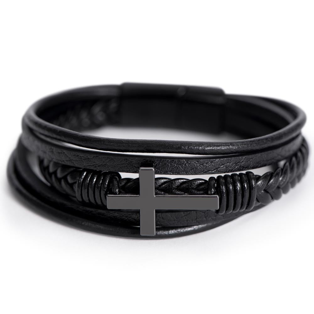 TO MY BOY GRADUATION MEMORIES CROSS BRACELET