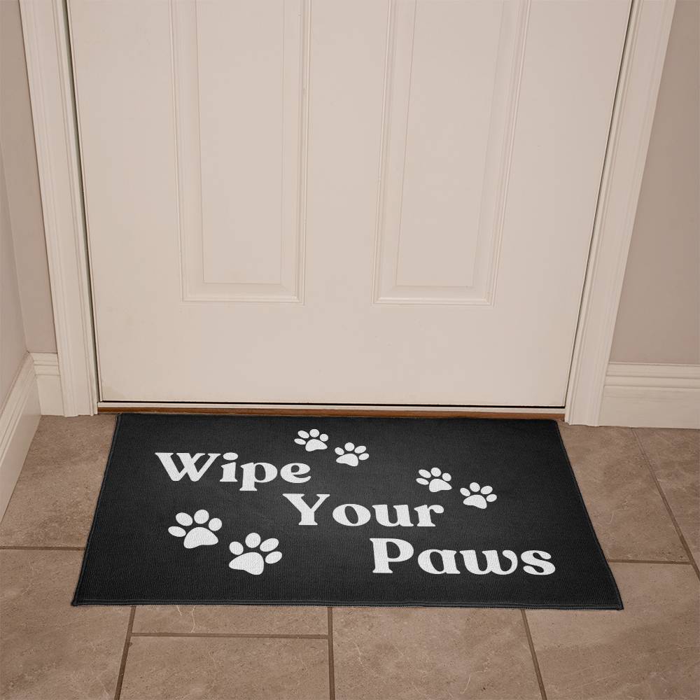 WIPE YOUR PAWS WELCOME MAT
