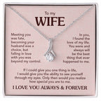 TO MY WIFE CHOICE ALLURING NECKLACE + FLOWER BOUQUET