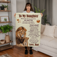 To My Daughter Never Feel Alone Sherpa Blanket