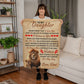 TO MY DAUGHTER THIS OLD LION SHERPA FLEECE BLANKET - 2