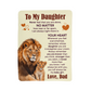 To My Daughter Never Feel Alone Sherpa Blanket