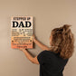 TO MY DAD ENCOURAGE  GALLERY WRAPPED CANVAS
