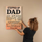 TO MY DAD ENCOURAGE  GALLERY WRAPPED CANVAS