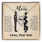 TO MY MOM MY LOVING MOTHER FOREVER LOVE