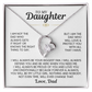 TO MY DAUGHTER PROTECT YOU FOREVER LOVE NECKALCE GIFT SET
