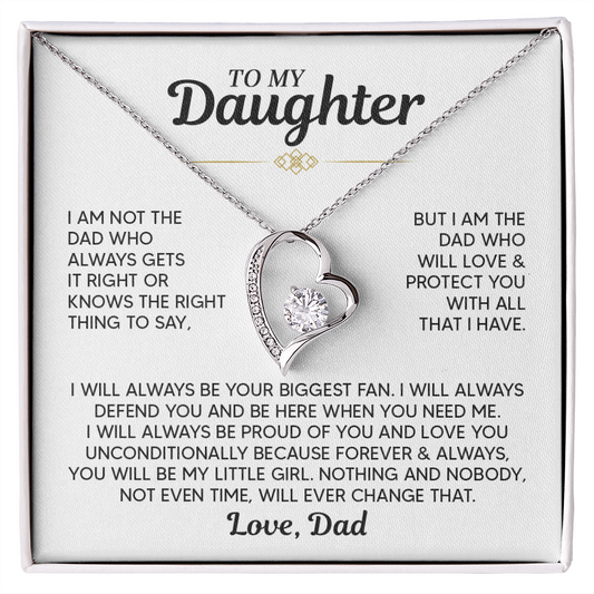 TO MY DAUGHTER PROTECT YOU FOREVER LOVE NECKALCE GIFT SET