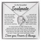 TO MY BEAUTIFUL SOULMATE THROUGH MY EYES FOREVER LOVE NECKLACE GIFT SET