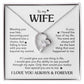 TO MY WIFE CHOICE FOREVE LOVE NECKLACE