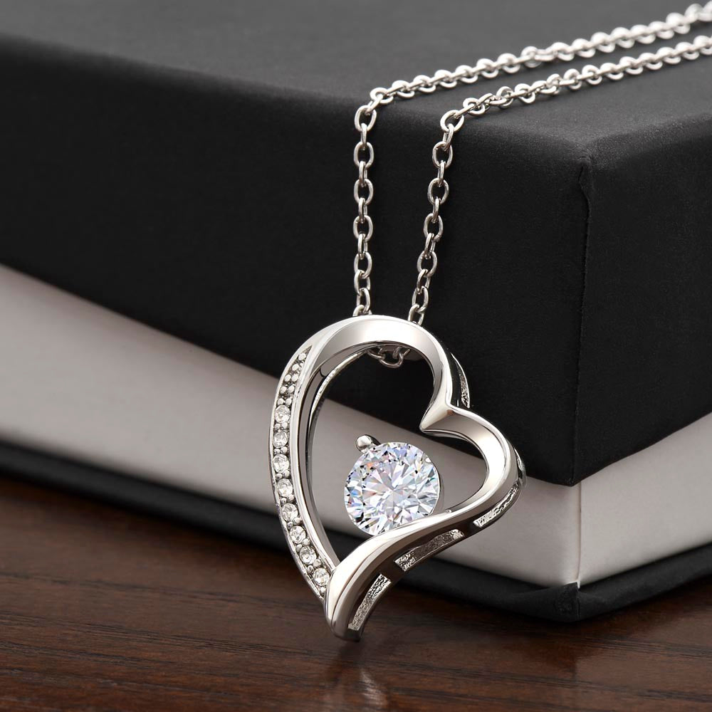 HAPPY ANNIVERSARY LAST EVERYTHING FOREVER LOVE NECKLACE