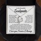 TO MY BEAUTIFUL SOULMATE THROUGH MY EYES FOREVER LOVE NECKLACE GIFT SET