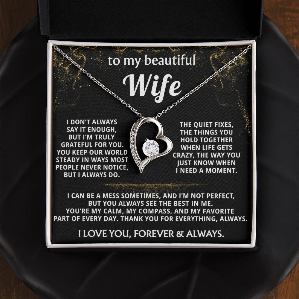 To My Wife, You are my calm, steady compass.