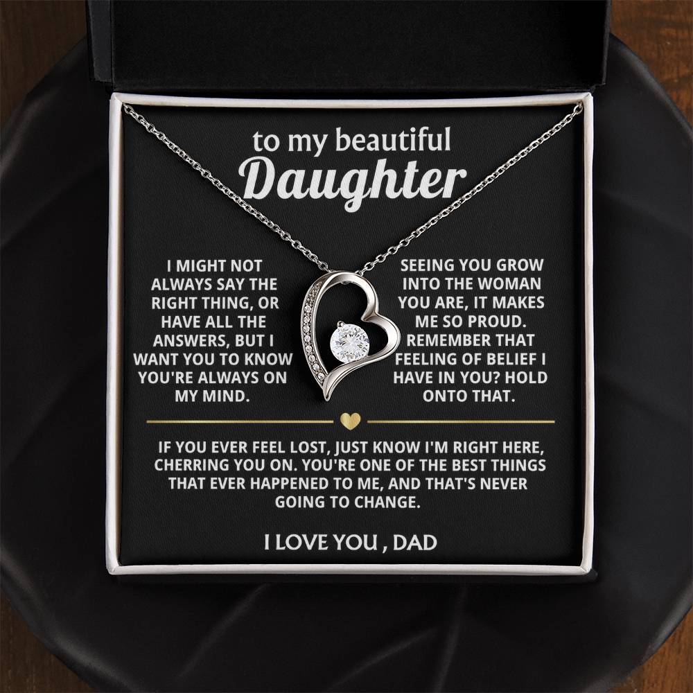 To My Beautiful Daughter, I'm always here cheering you on.