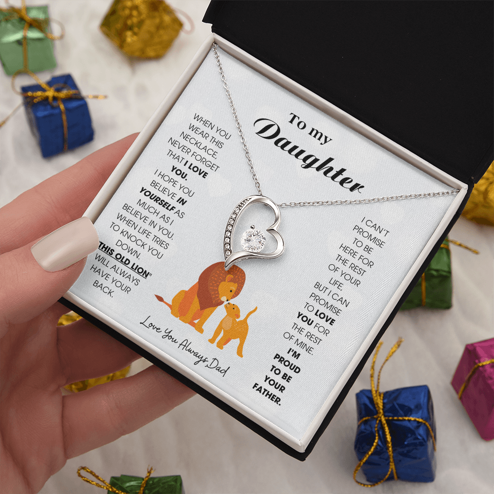 To My Daughter - When you wear this necklace, never forget that I LOVE YOU [ Forever Love ]