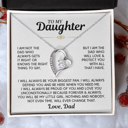 TO MY DAUGHTER PROTECT YOU FOREVER LOVE NECKALCE GIFT SET