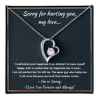 I'M SORRY HAPPINESS FOREVER LOVE NECKLACE GIFT SET