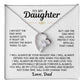 TO MY DAUGHTER PROTECT YOU FOREVER LOVE NECKALCE GIFT SET