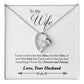 TO MY WIFE LAST EVERYTHING FOREVER LOVE NECKLACE GIFT SET