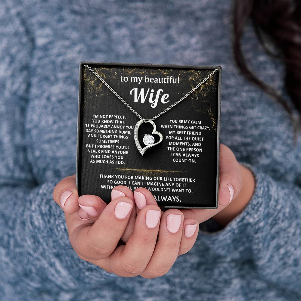 To My Wife, You make my life so good.