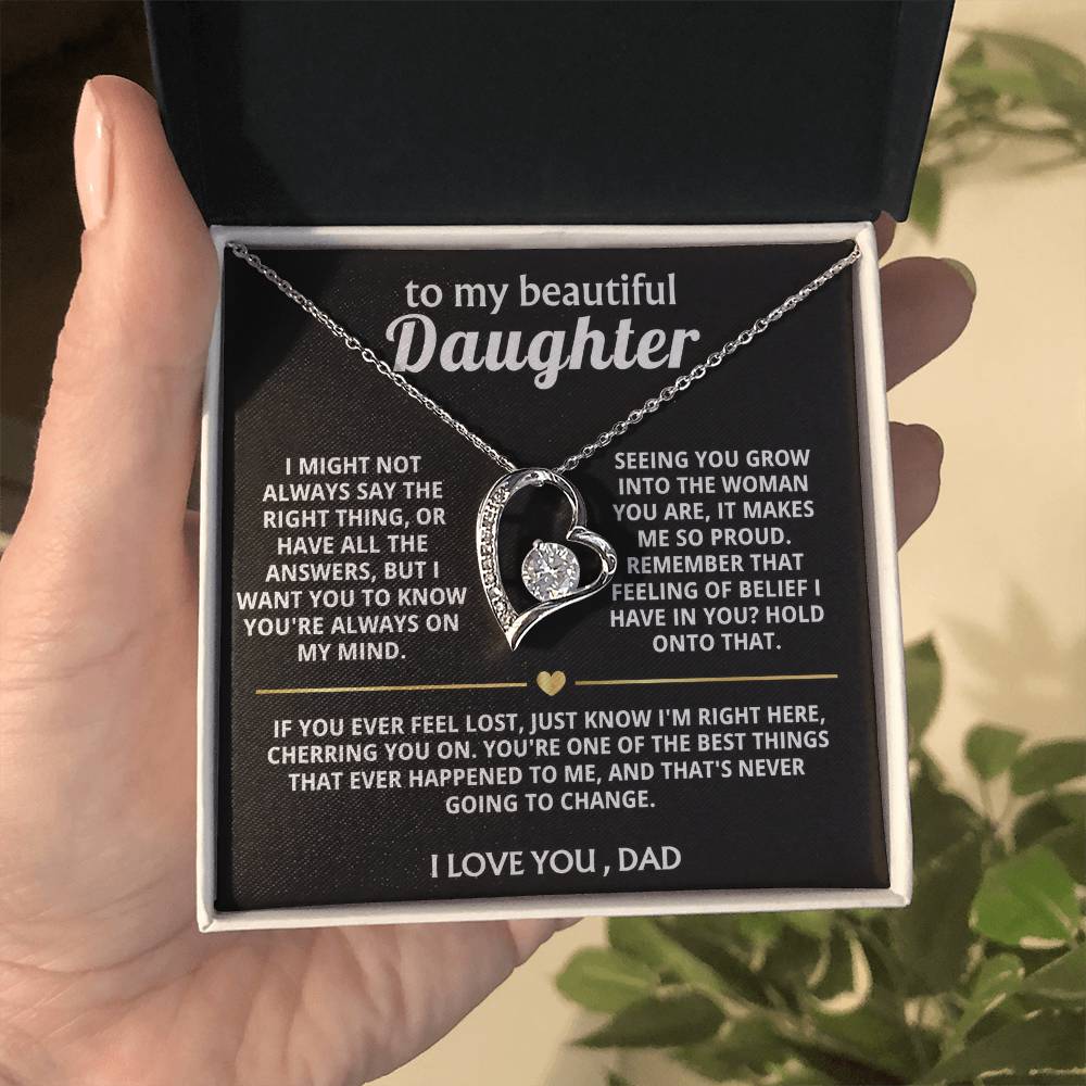 To My Beautiful Daughter, I'm always here cheering you on.