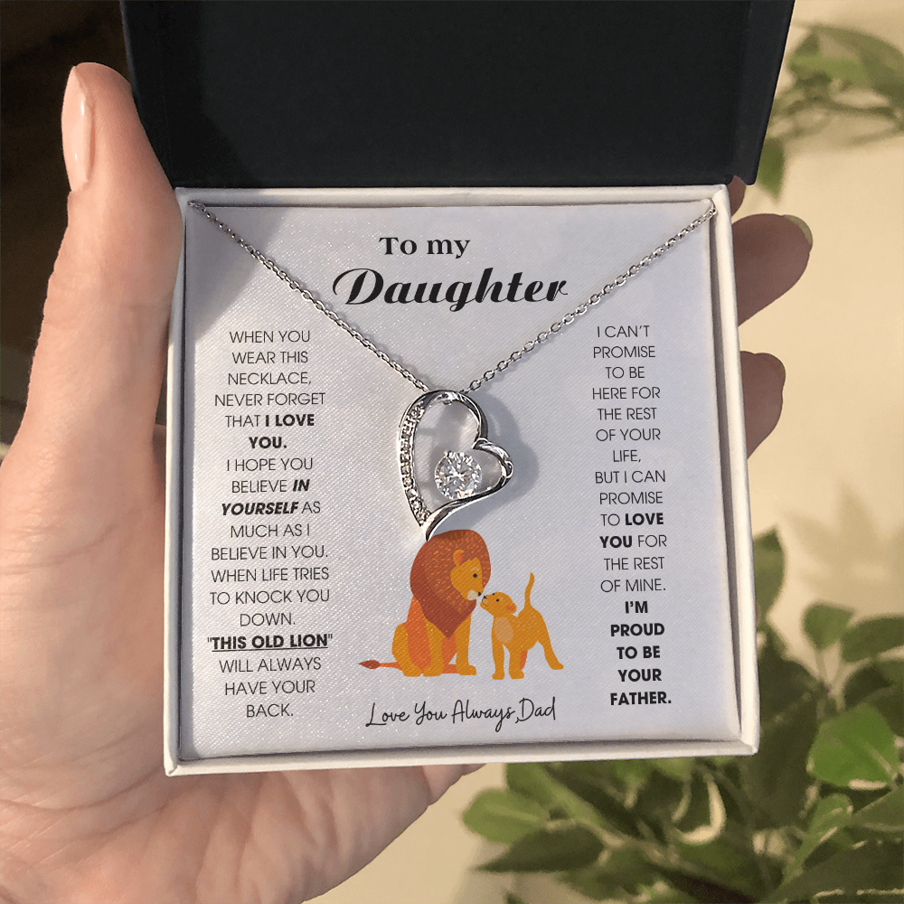 To My Daughter - When you wear this necklace, never forget that I LOVE YOU [ Forever Love ]