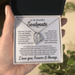 TO MY BEAUTIFUL SOULMATE THROUGH MY EYES FOREVER LOVE NECKLACE GIFT SET