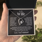 TO MY WIFE FIRST LOVE FOREVER LOVE NECKLACE GIFT SET