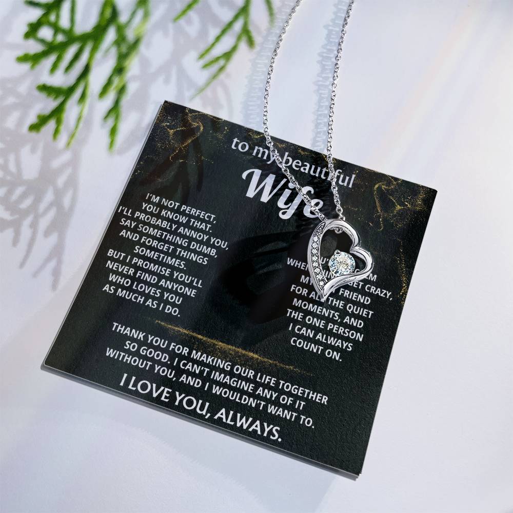 To My Wife, You make my life so good.