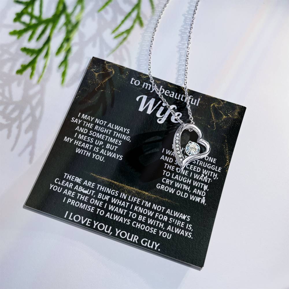 To My Wife, You are the one for me, always.