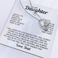 TO MY DAUGHTER PROTECT YOU FOREVER LOVE NECKALCE GIFT SET