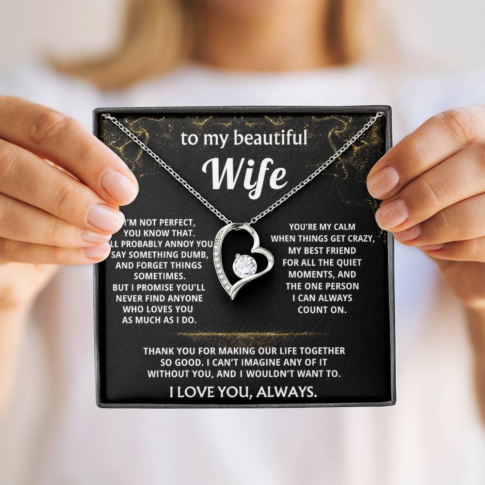 To My Wife, You make my life so good.