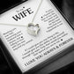 TO MY WIFE CHOICE FOREVE LOVE NECKLACE