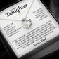 TO MY DAUGHTER PROTECT YOU FOREVER LOVE NECKALCE GIFT SET