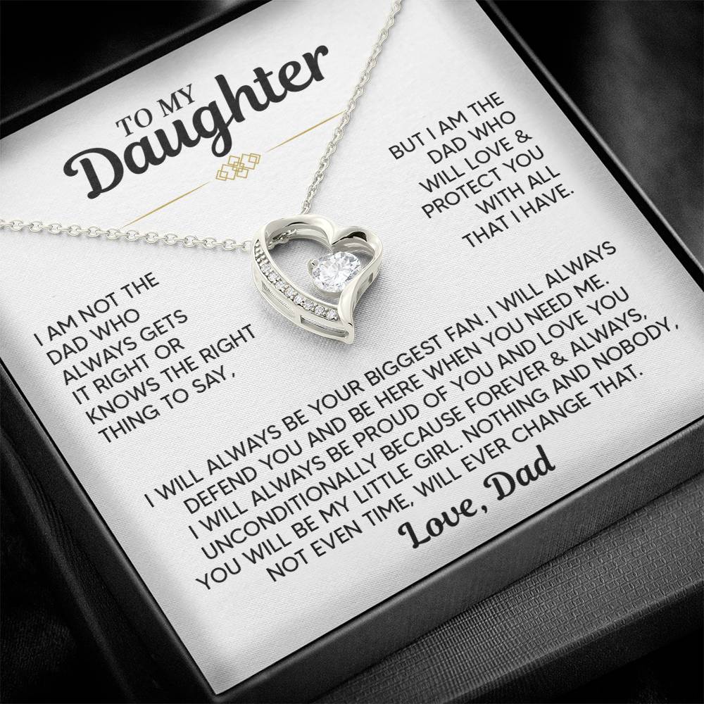 TO MY DAUGHTER PROTECT YOU FOREVER LOVE NECKALCE GIFT SET