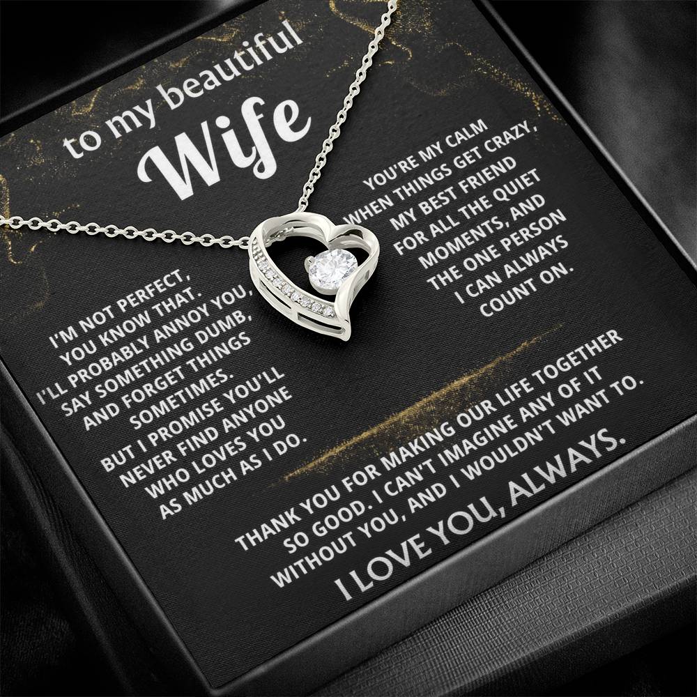 To My Wife, You make my life so good.