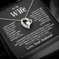 TO MY WIFE FIRST LOVE FOREVER LOVE NECKLACE GIFT SET