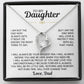 TO MY DAUGHTER PROTECT YOU FOREVER LOVE NECKALCE GIFT SET